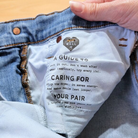 Madewell 9" High-Rise Skinny Jeans: Distressed-Hem Edition | Size: 23 - Picture 12 of 13